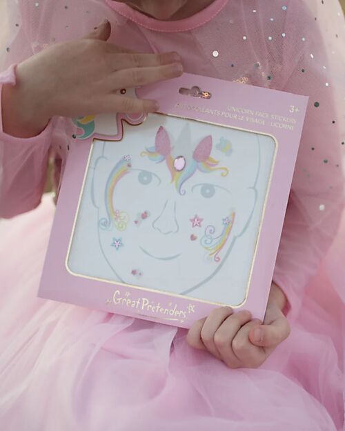 Great Pretenders Face Stickers - Unicorn Fairy - Pastel Dressing Up & Role Play