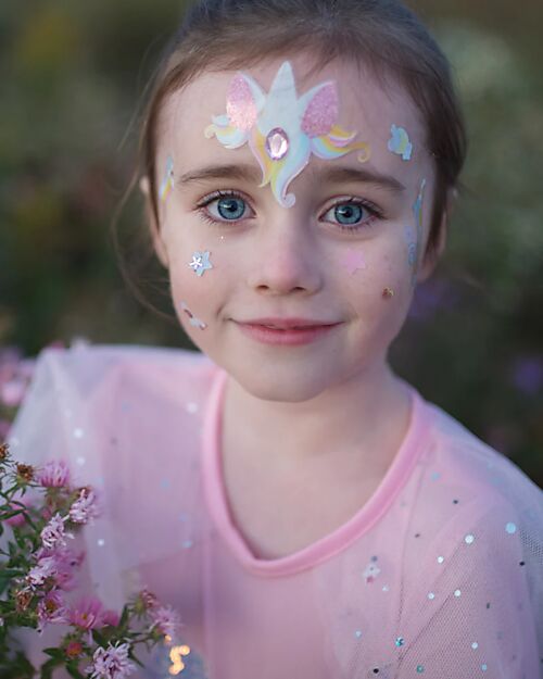Great Pretenders Face Stickers - Unicorn Fairy - Pastel Dressing Up & Role Play