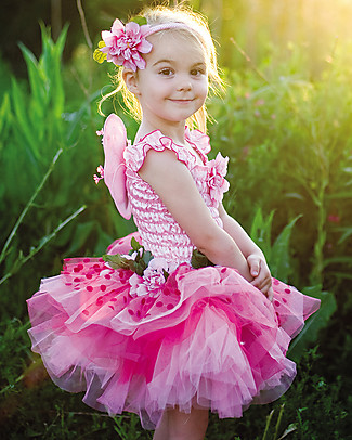 Great Pretenders Fairy Blooms Deluxe Fancy Dress, Pink - Includes dress, wings and headband null