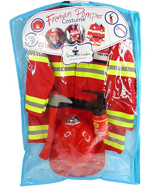 Great Pretenders Firefighter with Accessories Set - 7 Pieces Dressing Up & Role Play
