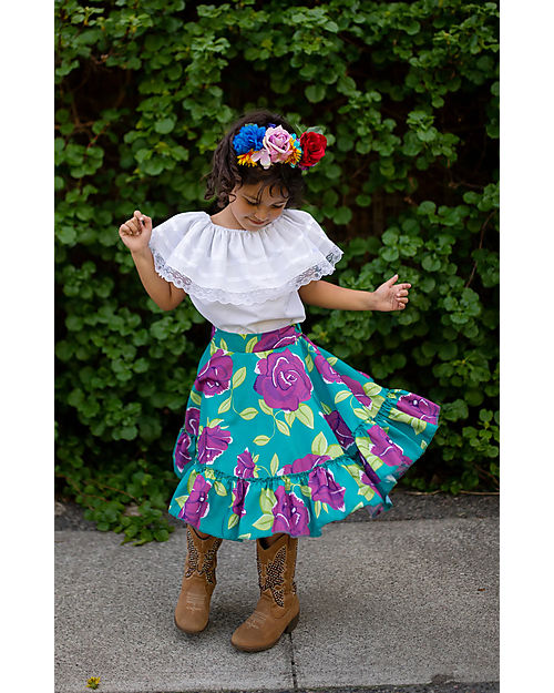 Great Pretenders Frida the Artist - T-shirt/Skirt and Headband Dressing Up & Role Play