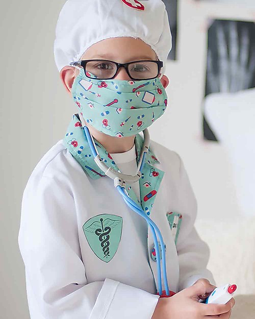 Great Pretenders Green Doctor with Accessories Set - 8 Pieces Dressing Up & Role Play