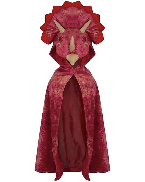 Great Pretenders Hooded Dinosaur Cape - Triceratops - Red - 4/5 Years Old Dressing Up & Role Play
