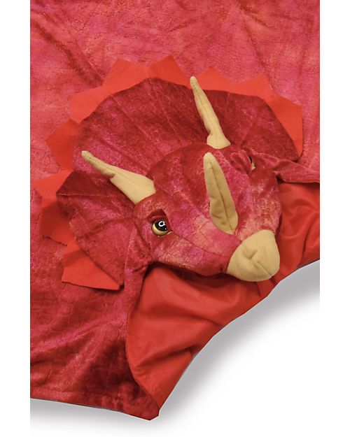 Great Pretenders Hooded Dinosaur Cape - Triceratops - Red - 4/5 Years Old Dressing Up & Role Play