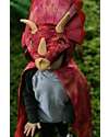 Great Pretenders Hooded Dinosaur Cape - Triceratops - Red - 4/5 Years Old Dressing Up & Role Play