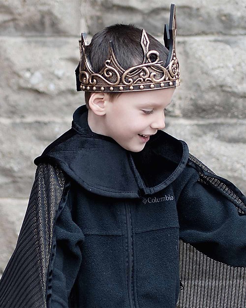 Great Pretenders Medieval Crown for King or Queen - Gold/Black Dressing Up & Role Play