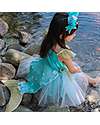 Great Pretenders Mermalicious Dress with Tail - Pastel/Aqua - 5/6 Years Old Dressing Up & Role Play