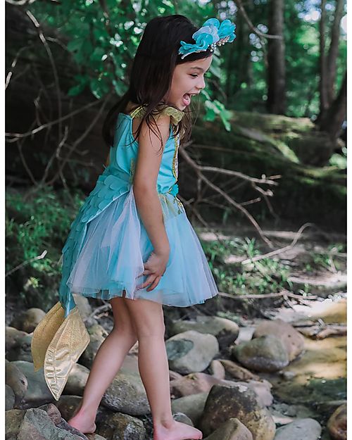 Great Pretenders Mermalicious Dress with Tail - Pastel/Aqua - 5/6 Years Old Dressing Up & Role Play