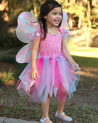 Great Pretenders Multicolor Butterfly Dress - Includes Dress, Wings and Wand! null