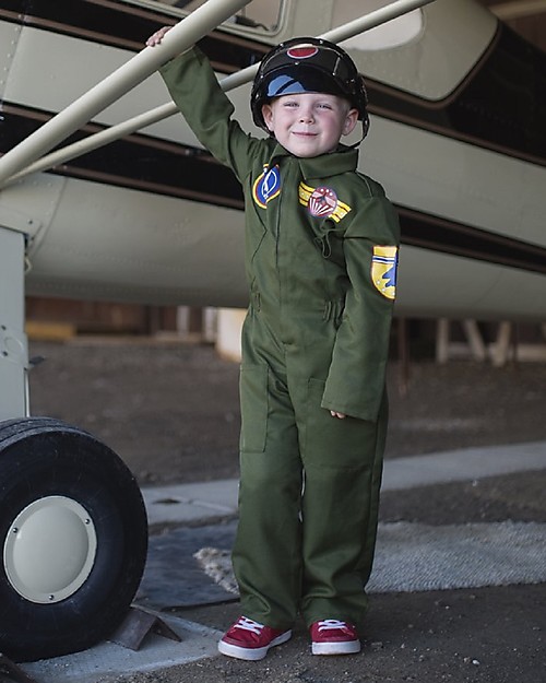 Great Pretenders Pilot Jumpsuit with Helmet Dressing Up & Role Play