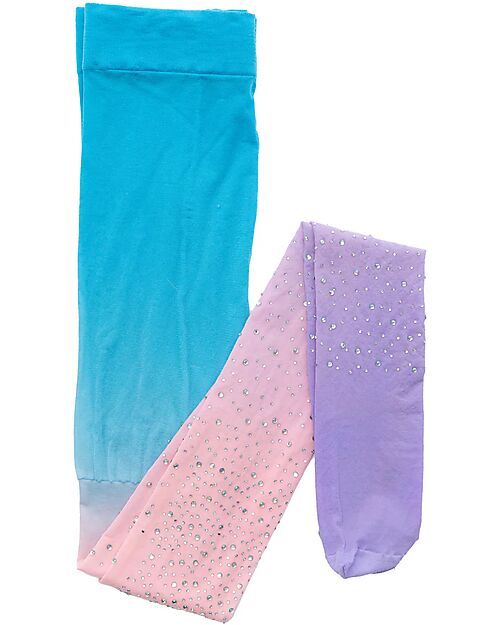 Great Pretenders Rhinestone Ombre Pink and Blue Tights – 3–8 Years Dressing Up & Role Play