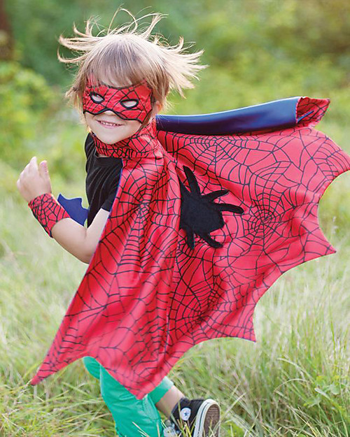 Great Pretenders Spider Costume Set - Includes cape, mask and cuffs Dressing Up & Role Play