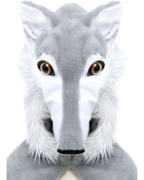 Great Pretenders Wolf Cape - Light Grey - 2/3 Years Old Dressing Up & Role Play