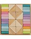 Grimm's Building Block Duo Set - Pastel - 100% FSC Wood Wooden Blocks and Construction Sets