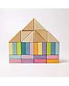 Grimm's Building Block Duo Set - Pastel - 100% FSC Wood Wooden Blocks and Construction Sets