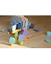 Grimm's Building Blocks Tree Slices - 16 pieces - Create colourful sculptures! Wooden Blocks and Construction Sets