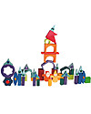 Grimm's Building Geo-Blocks - 30 pieces - Create colourful sculptures! Wooden Blocks and Construction Sets