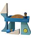 Grimm's Building Set Blue - Wood - 1+ years Montessori Toys