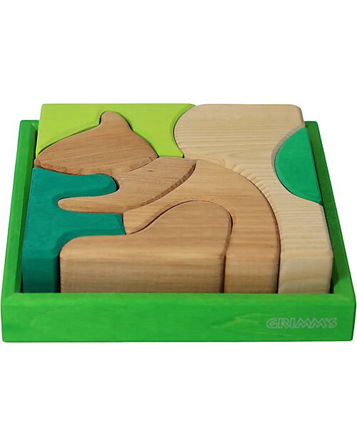 Grimm's Building Set Green - Wood - 1+ years Montessori Toys