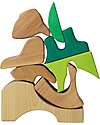 Grimm's Building Set Green - Wood - 1+ years Montessori Toys