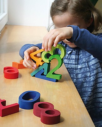 Grimm's Building Set Numbers - from 0 to 9 Montessori Activity