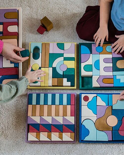 Grimm's Building Set Panorama - Multicolor- 1+ years Wooden Blocks and Construction Sets