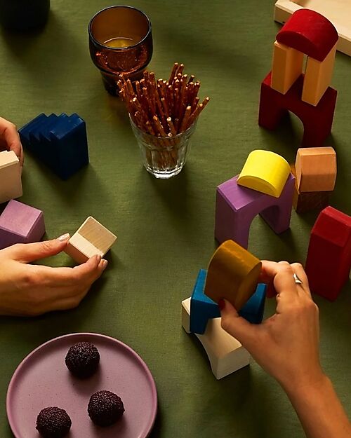 Grimm's Building Set Panorama - Multicolor- 1+ years Wooden Blocks and Construction Sets