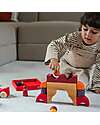 Grimm's Building Set Red - Wood - 1+ years Montessori Toys