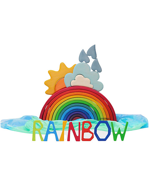 Grimm's Building Set Weather - Wooden Educational Game Montessori Toys