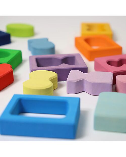 Grimm's Building Set Windows - Wood - 1+ years Montessori Toys