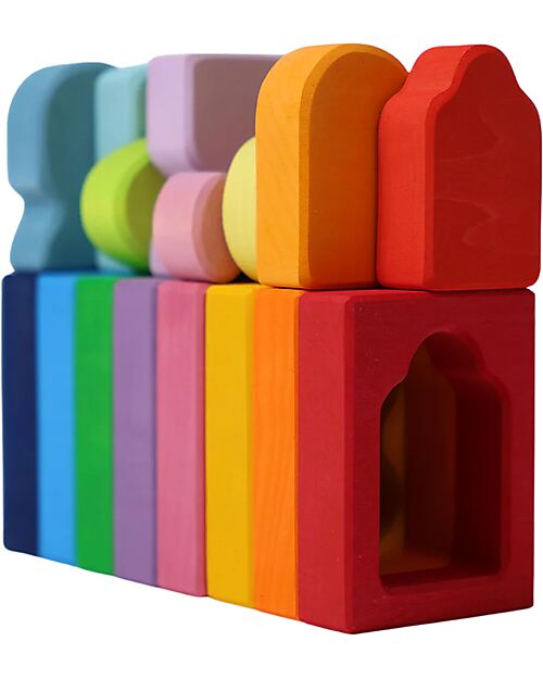 Grimm's Building Set Windows - Wood - 1+ years Montessori Toys