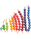 Grimm's Colourful Bead Stair, 55 pieces - Learn to count! STEM toys