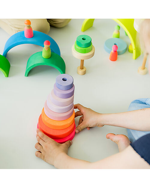 Buy Grimm's - Conical Tower - Small - 5pcs - Neon Pink