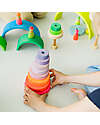 Grimm's Conical Tower - Neon Pink - Includes 10 Rings Montessori Toys
