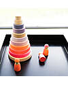 Grimm's Conical Tower - Neon Pink - Includes 10 Rings Montessori Toys