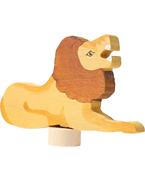 Grimm's Decorative Figure for Birthday Ring Base - Lion - 7cm Montessori Toys