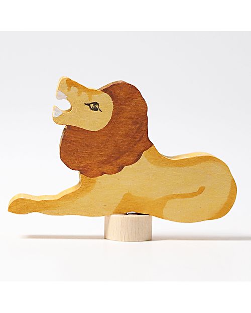Grimm's Decorative Figure for Birthday Ring Base - Lion - 7cm Montessori Toys