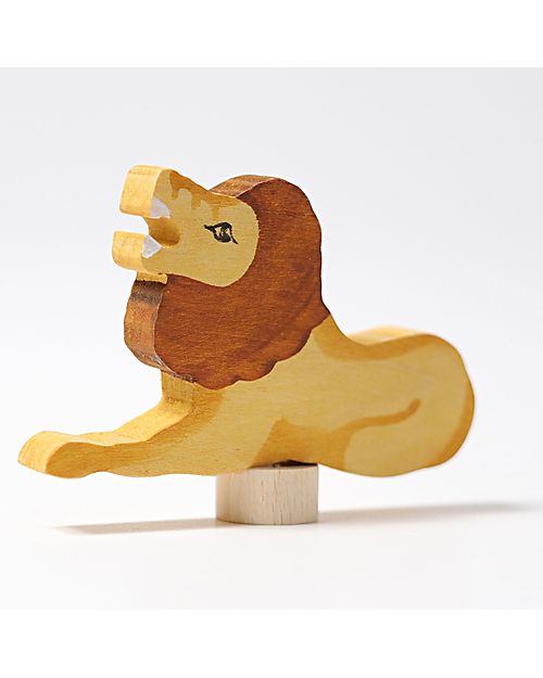 Grimm's Decorative Figure for Birthday Ring Base - Lion - 7cm Montessori Toys