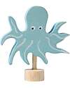 Grimm's Decorative Figure for Birthday Ring Base - Octopus - 8 cm Wooden Animals
