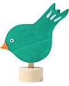 Grimm's Decorative Figure for Birthday Ring Base - Pecking Bird - 5cm Montessori Toys