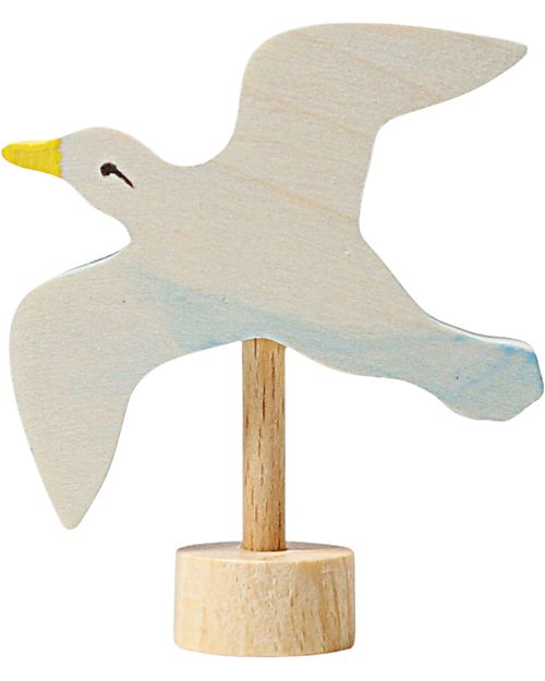 Grimm's Decorative Figure for Birthday Ring Base - Seagull - 7cm Montessori Toys