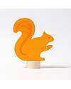Grimm's Decorative Figure for Birthday Ring Base - Squirrel - 6 cm Wooden Animals