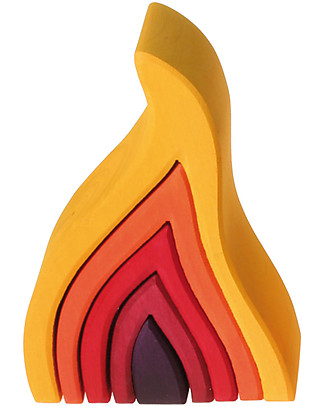 Grimm's Fire, Red Shades - 5 pieces Building Blocks