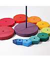 Grimm's Giant Geometrical Stacking Tower - Multicolor - FSC Lime Wood Montessori Toys
