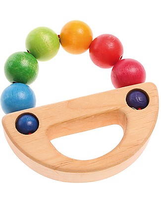 Grimm's Grasping Toy Rainbow Boat - Safe fun for babies Montessori Toys
