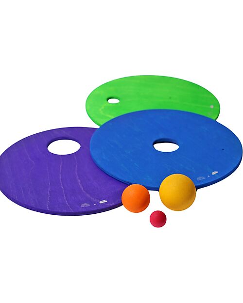 Grimm's Grimm's x Stapelstein The Rolling Discs Set - Cool Classic Balance Toys_
