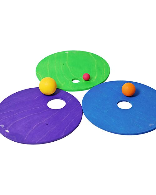 Grimm's Grimm's x Stapelstein The Rolling Discs Set - Cool Classic Balance Toys_