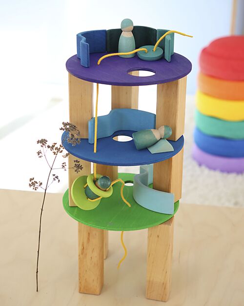 Grimm's Grimm's x Stapelstein The Rolling Discs Set - Cool Classic Balance Toys_