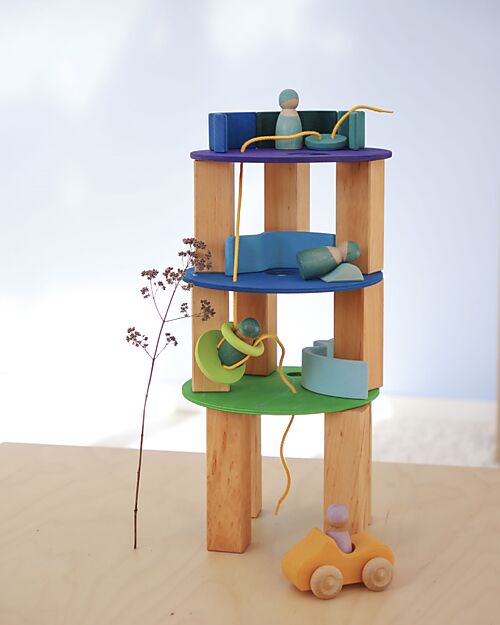 Grimm's Grimm's x Stapelstein The Rolling Discs Set - Cool Classic Balance Toys_