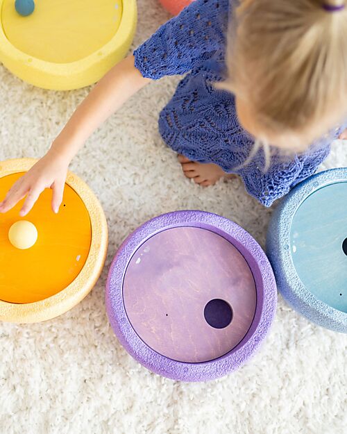 Grimm's Grimm's x Stapelstein The Rolling Discs Set - Cool Pastel Balance Toys_